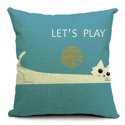 Almohada de Cintura en Algodón y Lino para Gatos - Image 23