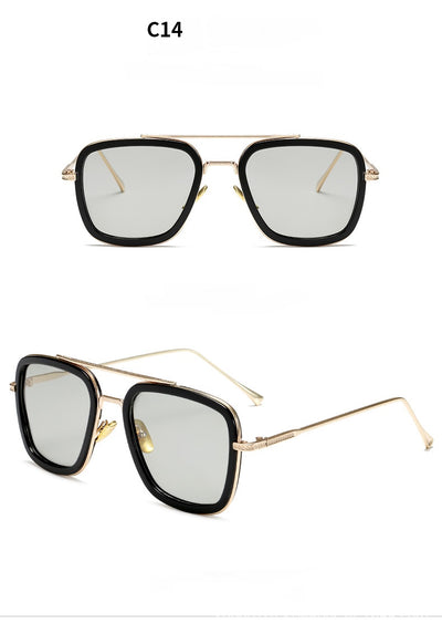 Gafas de Sol Cuadradas Metal para Hombre - Estilo Moderno Iron - Image 9
