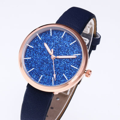 Reloj Romántico Cielo Estrellado para Mujer - Acero Dorado Rosa con Cristales - Image 5
