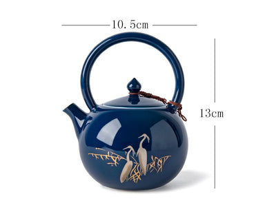 Olla de Cerámica Ji Blue Egret con Asas Ergonómicas - Image 8