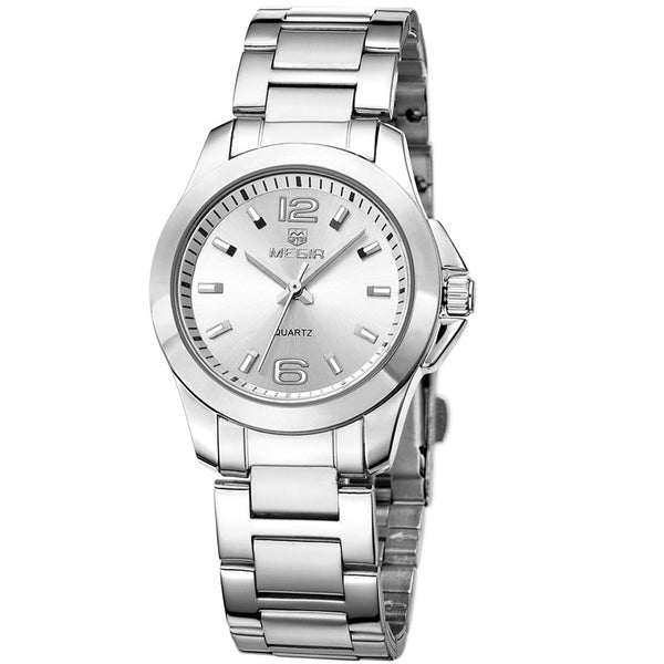Reloj Casual de Acero Cuarzo Resistente al Agua