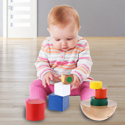 Juego de Equilibrio Hemisférico con Puzzle de Madera y Bolsa de Tela - Image 7