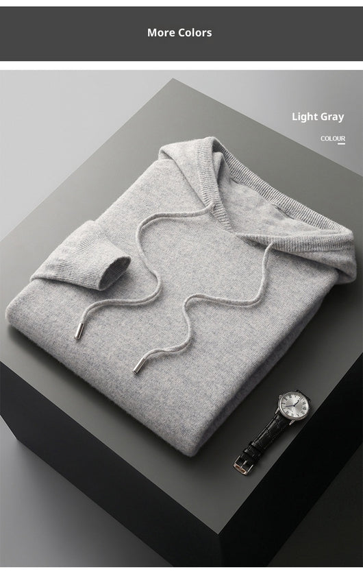 Conjunto Deportivo Lana Pura Hombre: Sudadera sin Costuras y Pantalón Tejido con Cordón - Image 11