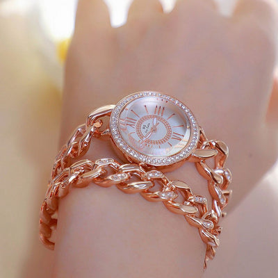 Reloj Pulsera Decorativo con Cadena para Mujer