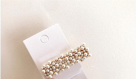 Juego de Clips para Cabello con Perlas y Estrellas Geométricas - Image 2