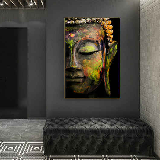 Cuadro Decorativo Retrato Cabeza de Buda - Arte de Meditación - Image 3