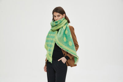Bufanda Circular Térmica para Mujer - Cuello Cálido Otoño Invierno con Diseño Jacquard - Image 29
