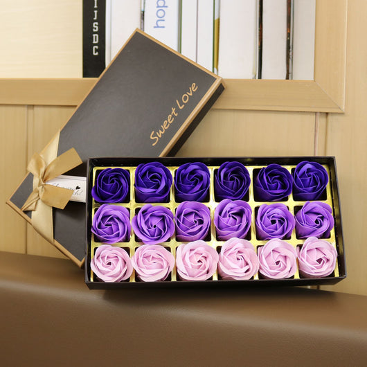 Jabón Floral de 18 Rosas con Degradado de Colores - Image 6