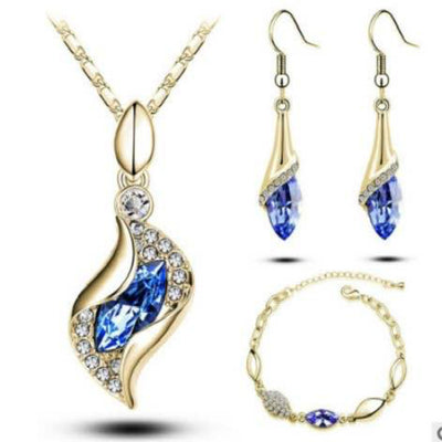 Collar Colgante de Aretes Combinados