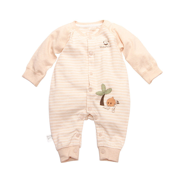 Vestido de Una Pieza en Algodón para Recién Nacido