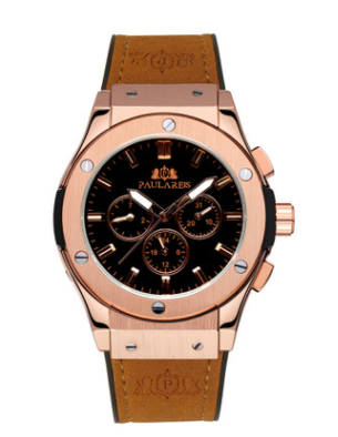 Reloj para Hombre Oro Rosa Luminoso Multifuncional - Image 5
