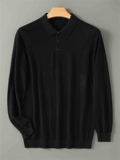Suéter Cashmere Premium con Cuello Tipo Abrigo y Forro Térmico Grueso - Image 5