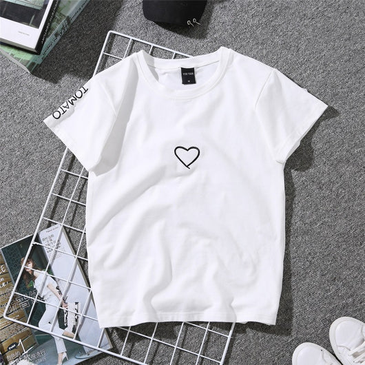 Playera Estilo Hong Kong para Mujer con Estampado Love - Image 6
