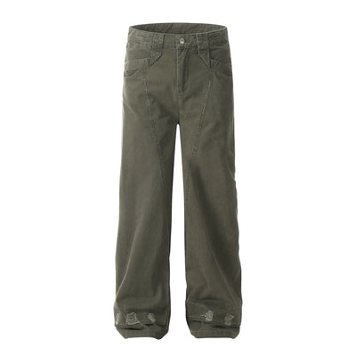 Pantalones Casuales de Trabajo Desgastado para Mujer - Image 6