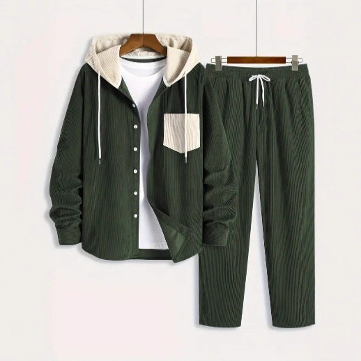 Sudadera con Capucha Waffle Texturizada - Conjunto Dos Piezas Moderno - Image 2