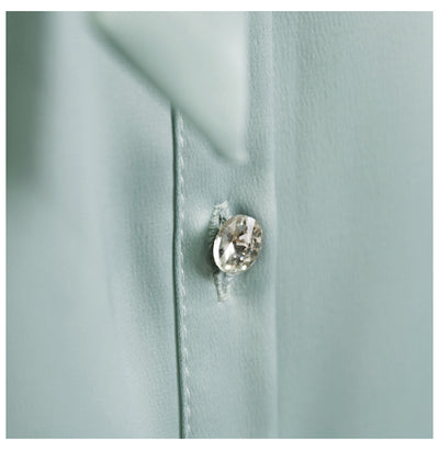 Camisa de Manga Larga con Detalle de Lazo en el Cuello - Image 4