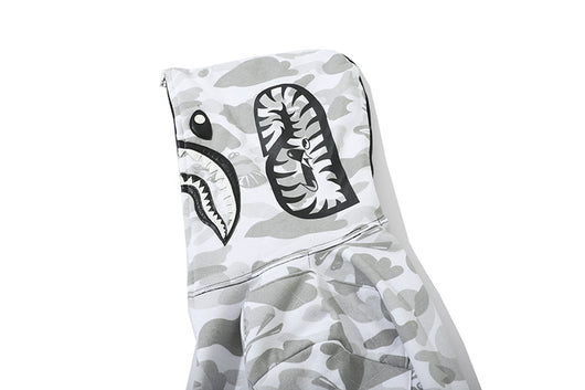 Sudadera de Polar con Estampado Calavera Camuflaje Blanco y Negro - Image 5