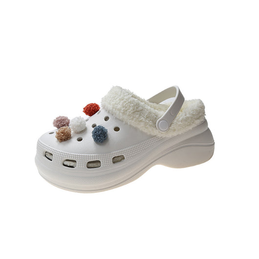 Pantuflas Invierno Mujer con Suela Gruesa y Velludo Desmontable - Image 4