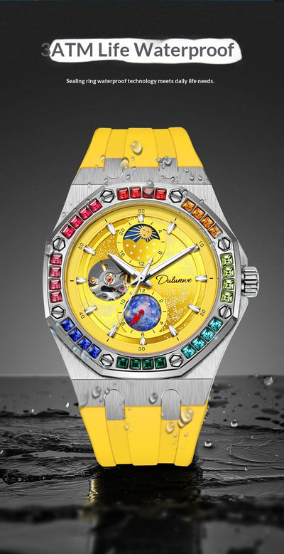 Reloj Mecánico Luminoso Impermeable Hombre - Serie Cielo Estrellado - Image 22