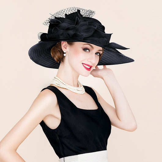 Sombrero de Organza Elegante para Dama - Image 8