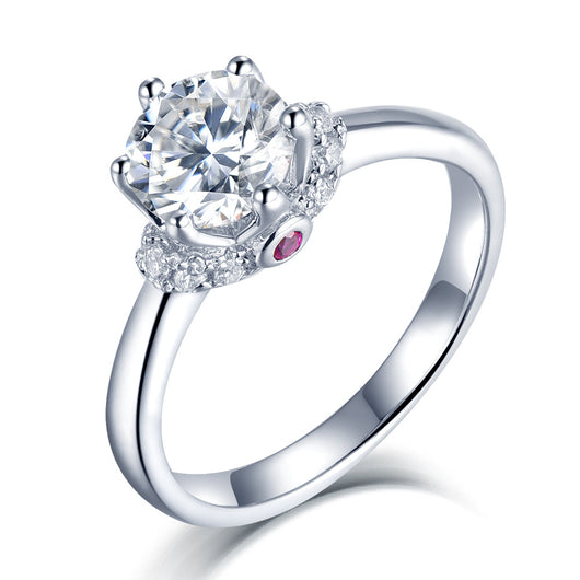 Anillo de Diamante para Boda Estilo Europeo y Americano - Image 3
