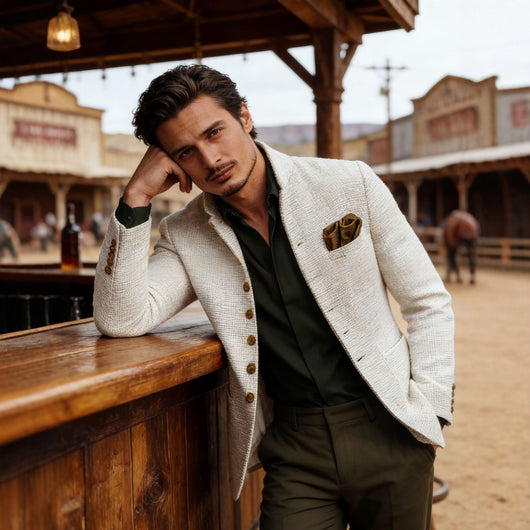 Chaqueta Retro Tweed para Hombre - Estilo Casual Sofisticado - Image 3