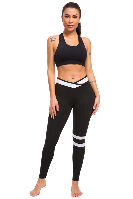Pantalones de yoga ajustados con cintura cruzada - Image 4