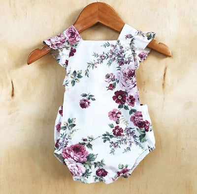 Pelele Floral Martina para Bebé Niña - Encaje Bordado Blanco - Image 4