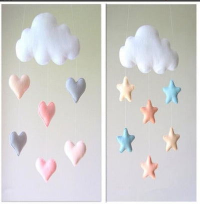 Decoración Colgante Nórdica de Estrellas y Nubes para Cuarto de Bebé - Image 4
