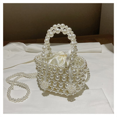 Bolso Mensajero de Perlas con Cadena Elegante para Mujer - Image 13
