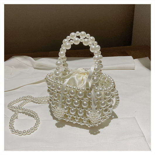 Bolso Mensajero de Perlas con Cadena Elegante para Mujer - Image 13