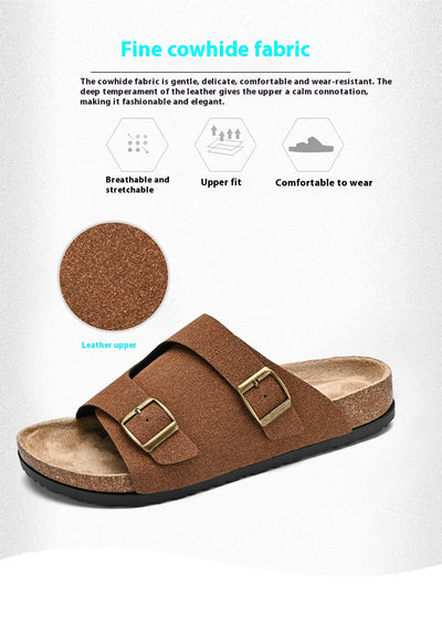 Sandalias Dobles de Ante de Corcho - Image 14