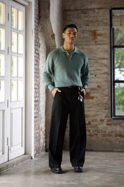 Camisa Business Casual Retro Americana para Otoño - Image 6