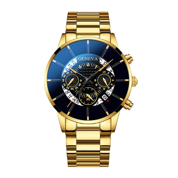 Reloj de Acero Inoxidable Casual con Movimiento de Cuarzo