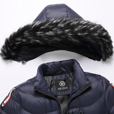 Abrigo Acolchado con Capucha Estilo Coreano para Hombre Otoño-Invierno - Image 3