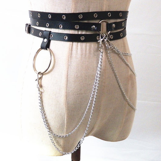 Cadena de Cintura Estilo Punk con Diseño Cóncavo - Image 2