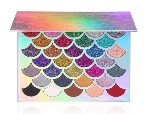 Paleta de Sombras Glitter 32 Tonos - Brillo Profesional