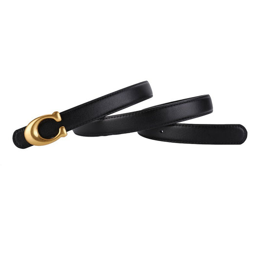 Cinturón Malla Rojo con Hebilla C - Accesorio Versátil y Moderno para Mujer - Image 2
