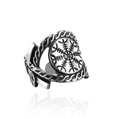 Anillo Brújula Vikingo en Acero Inoxidable para Hombre - Image 13