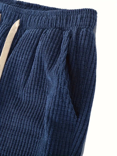 Pantalones Casuales Deportivos Tipo Waffle Gruesos para Otoño Invierno - Image 18