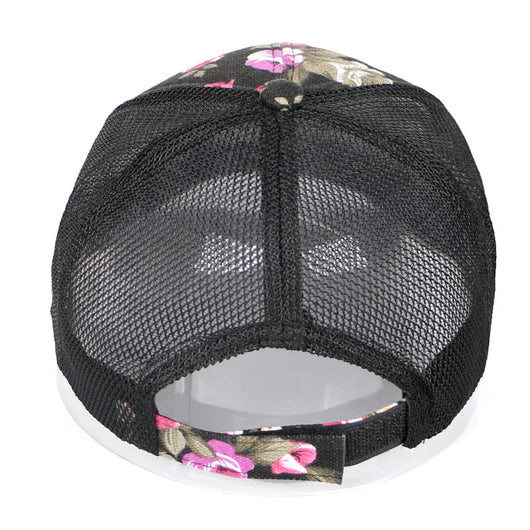 Gorra de Béisbol Floral para Mujer con Red Abierta - Image 2