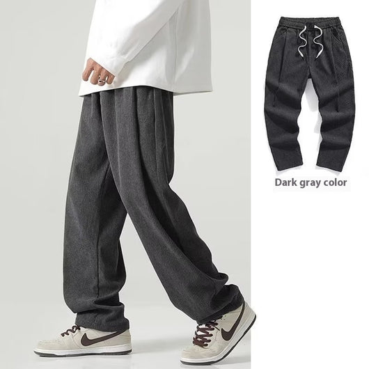 Pantalones de Pana Rectos Anchos con Forro Polar - Pantalones Casuales Cómodos - Image 4