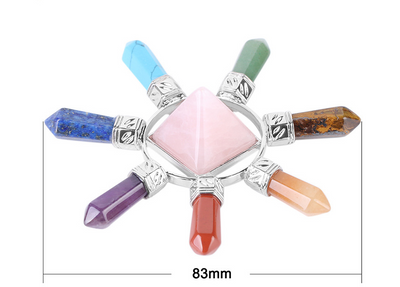 Joya de Chakras con Cristales Naturales y Piedras Semipreciosas - Image 5