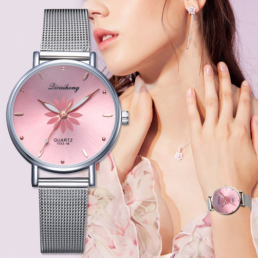 Reloj de Cuarzo con Diseño Estampado