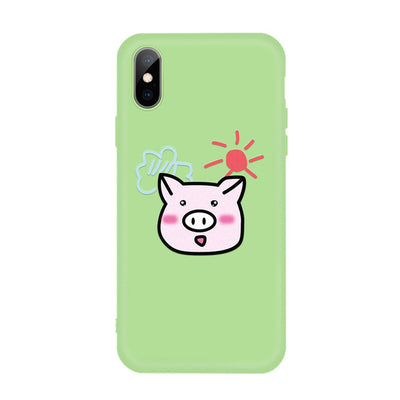 Funda para iPhone de Colores Pastel - Diseño Cartoon Protector - Image 18