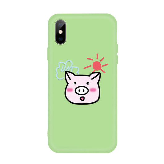Funda para iPhone de Colores Pastel - Diseño Cartoon Protector - Image 18