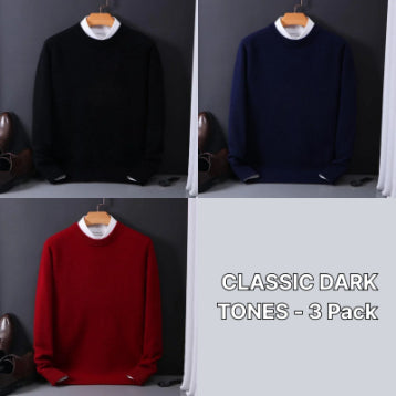 Suéter Holgado para Hombre Cuello Redondo Tejido Base Oversized - Image 29