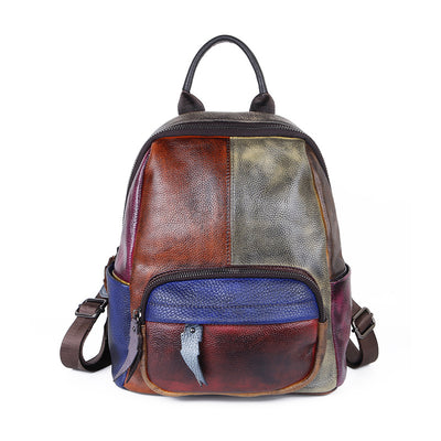 Mochila de Cuero Genuino con Acabado Envejecido - Backpack Outdoor Premium - Image 5