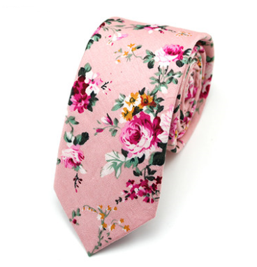 Corbata de Algodón con Estampado Moderno para Hombre
