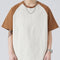 Camiseta Masculina Algodão Manga Raglan